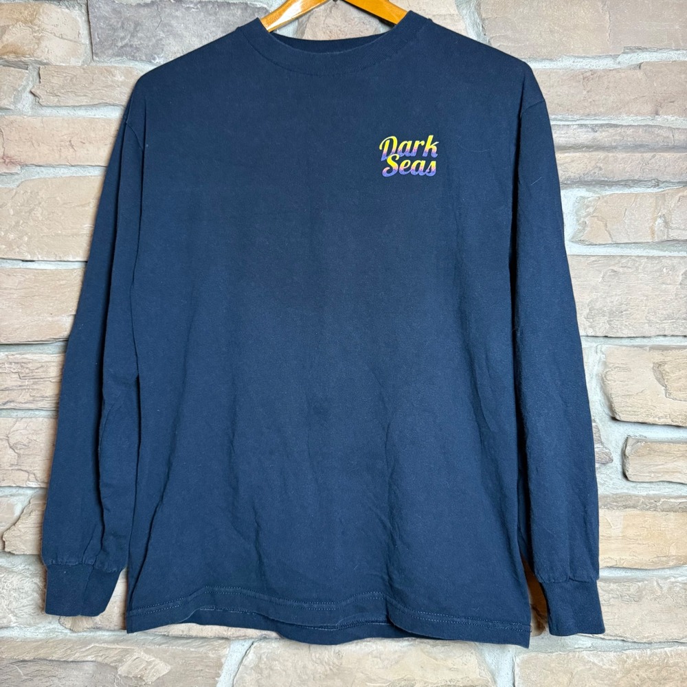 Dark Seas Division Coast To Coast Marlin Graphic Long Sleeve T-Shirt Size Medium